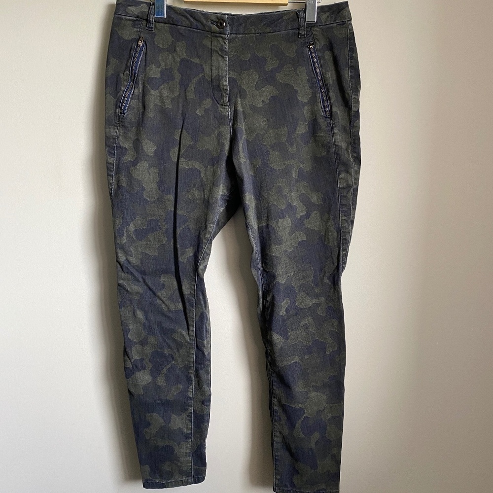 Marc Aurel Women's Camo Stretchy‎ Denim Pants Size 14